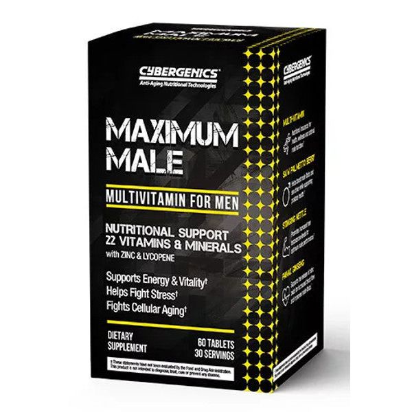 Cybergenics Maximum Male, Multivitamin For Men 60 Tablets by Pasteur Pharmacy