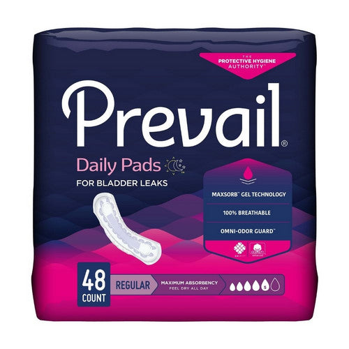 First Quality Prevail Daily Pads Maximum Bladder Control Pad, 11-Inch Length MK by Pasteur Pharmacy