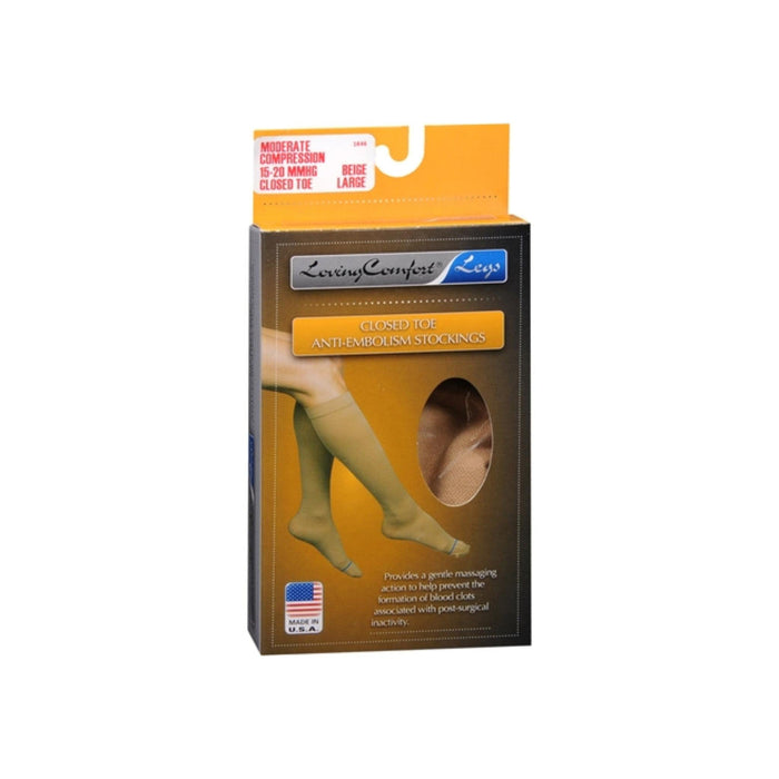 Preferred Loving Comfort Anti-Embolism Stockings – Closed Toe, Moderate Compression by Pasteur Pharmacy