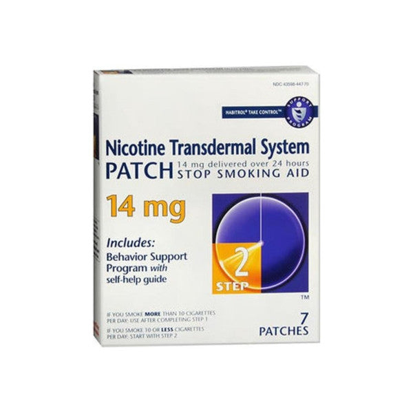 Habitrol Nicotine Transdermal System Patches, 14 Mg, Step 2 by Pasteur Pharmacy