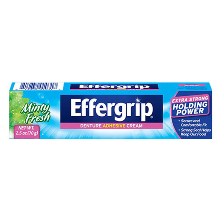 Effergrip Denture Adhesive Cream Extra Strong Holding Power by Pasteur Pharmacy