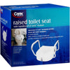 Carex E-Z Lock Raised Toilet Seat With Non-Adjustable Handles