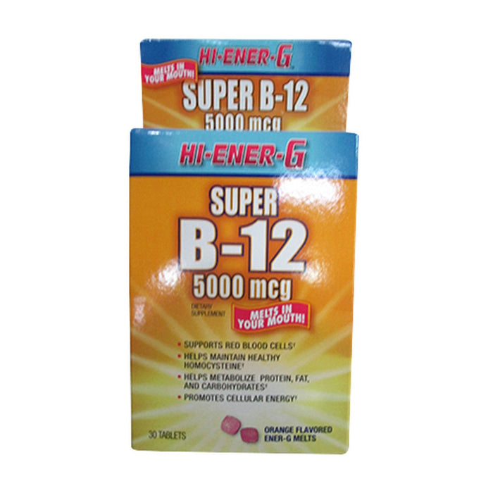Hi-Ener-G Super B12 5000 Mcg Tablets, By Windmill by Pasteur Pharmacy
