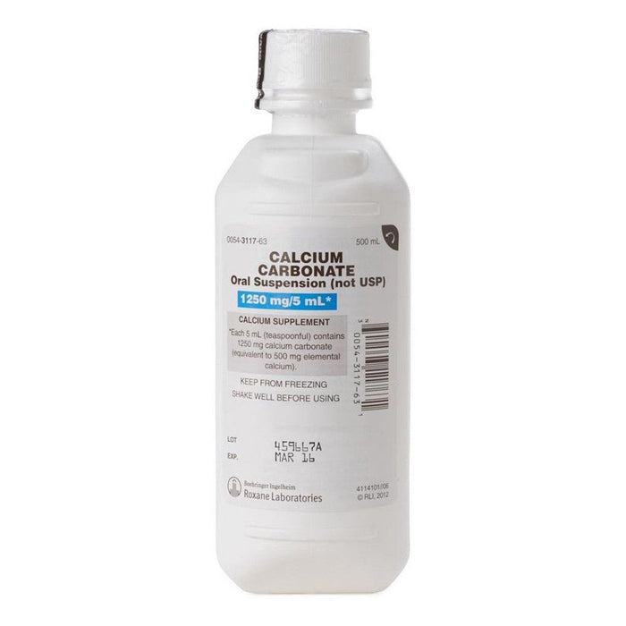 Roxane Labs Calcium Carbonate Oral Suspension - 500 Ml by Pasteur Pharmacy
