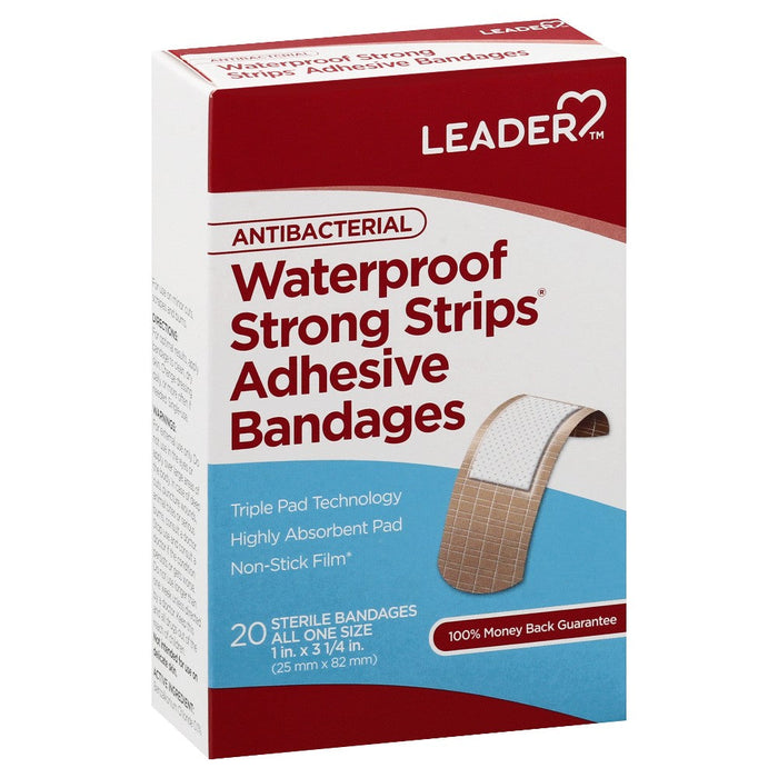 Leader™ Antibacterial Waterproof Strong Strips (20 ct) by Pasteur Pharmacy
