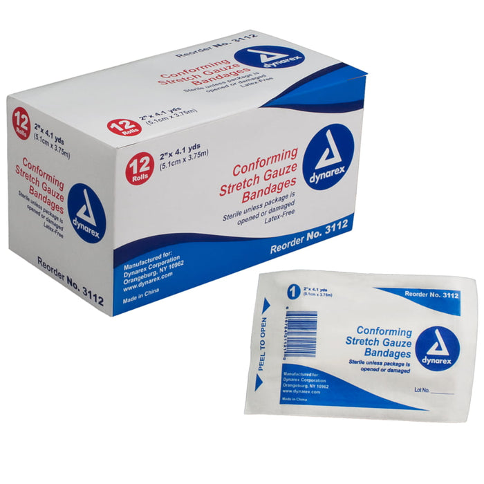 Dynarex® Sterile Stretch Gauze Bandage – 2" Roll by Pasteur Pharmacy