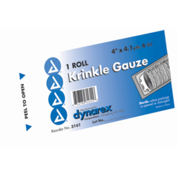 Dynarex Gauze Krinkle Rolls Sterile - 4.5 Inches X 4.1 Yards - 6 Ply by Pasteur Pharmacy