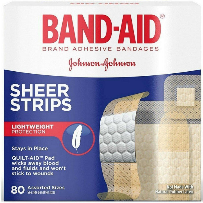 Band-aid Tru-Stay Sheer Lightweight Protection Adhesive Bandages 80ct by Pasteur Pharmacy