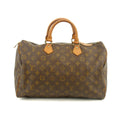 Louis Vuitton Monogram Canvas Brown Speedy 35 Handbag #3480 by Bolt Boutique