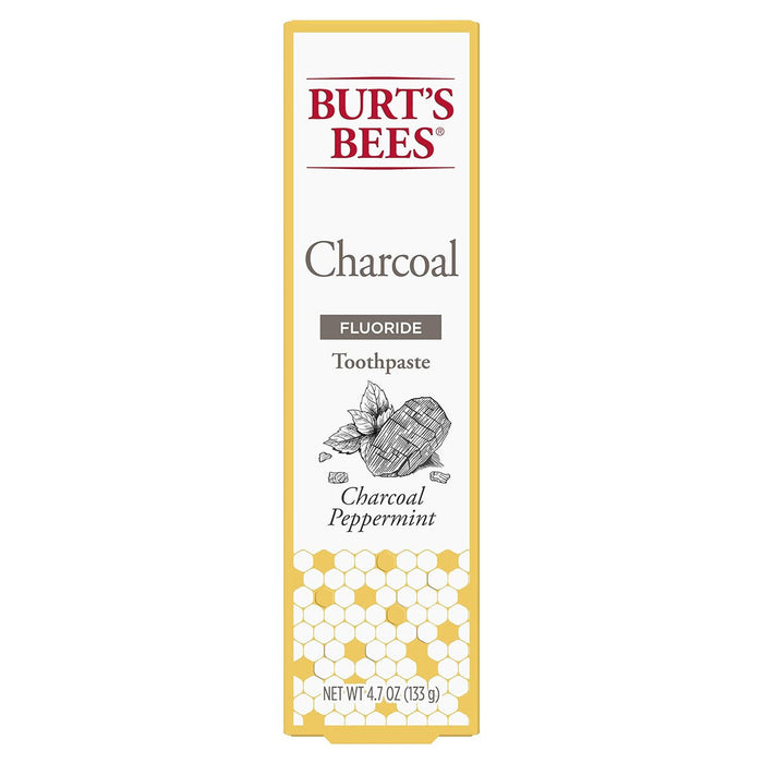 Burt's Bees Charcoal + Whitening Mountain Mint Fluoride Toothpaste 4.7 oz by Pasteur Pharmacy