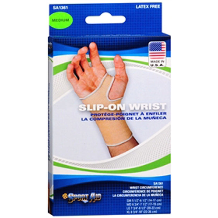 Sport Aid Slip On Wrist Brace Beige Medium by Pasteur Pharmacy
