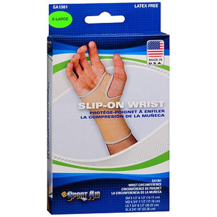 Sportaid® Wrist Brace – Slip-On Compression Support (Size XL) by Pasteur Pharmacy