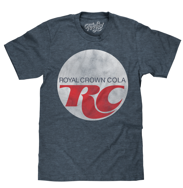 Royal Crown Cola Logo T-Shirt - Indigo by Tee Luv