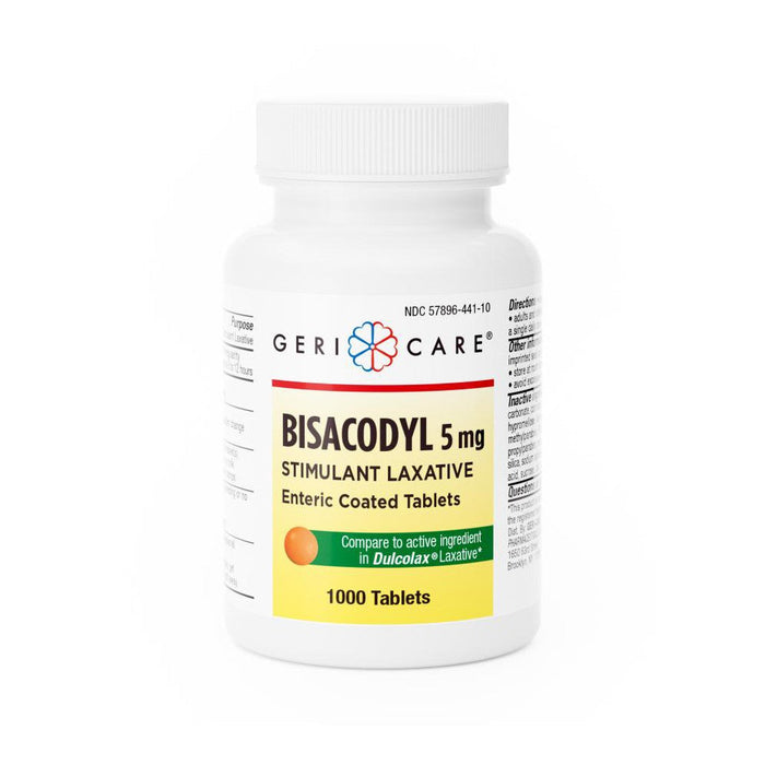 GeriCare Bisacodyl 5mg Stimulant Laxative Tablets by Pasteur Pharmacy