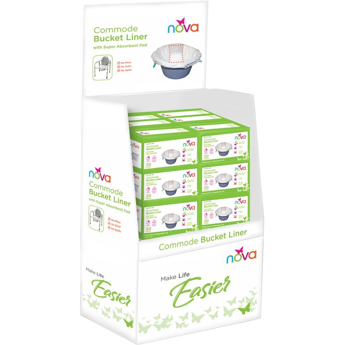 Commode Liner Display Ds by Pasteur Pharmacy