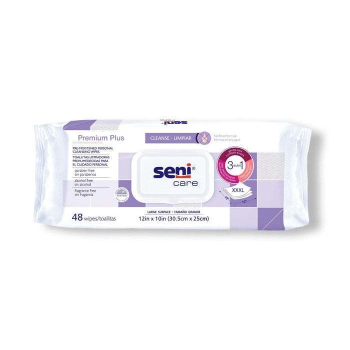 Seni Care Personal Cleansing Wipe 10 X 12 S-WP48-C11, 1 Pack 48 Wipes by Pasteur Pharmacy