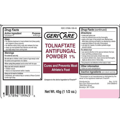 Geri-Care Tolnaftate Antifungal Foot Powder - 1.5 Oz by Pasteur Pharmacy