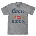 Coors Banquet Beer Logo T-Shirt - Gray by Tee Luv