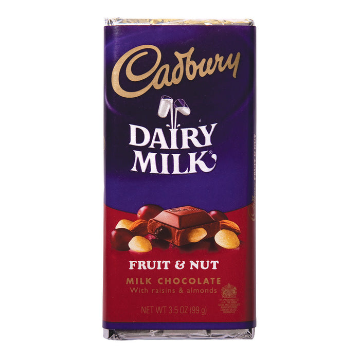 Cadbury Fruit And Nut Milk Chocolate 3.5 Oz Bar by Pasteur Pharmacy