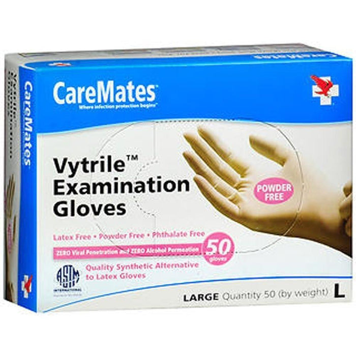 Caremates Vytrile Gloves Powder Free Large 50ct by Pasteur Pharmacy
