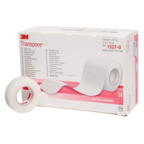 3M Transpore Plastic Medical Tape 1/2 Inch X 10 Yard Transparent, Box Of 24 by Pasteur Pharmacy