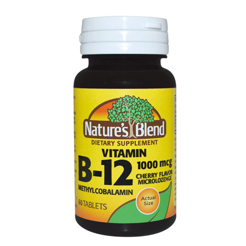 Nature's Blend Vitamin B-12 Methylcobalamin – 1000 Mcg (60 Microlozenges) by Pasteur Pharmacy