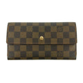 Louis Vuitton Damier Ebene International Long Wallet Brown #3496 by Bolt Boutique