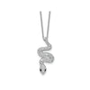 Black and White CZ Snake Necklace