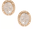 Lonna & Lilly Gold-Tone Stone & Crystal Halo Stud Earrings by Vanessa Jane