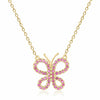 Ruby Butterfly Necklace