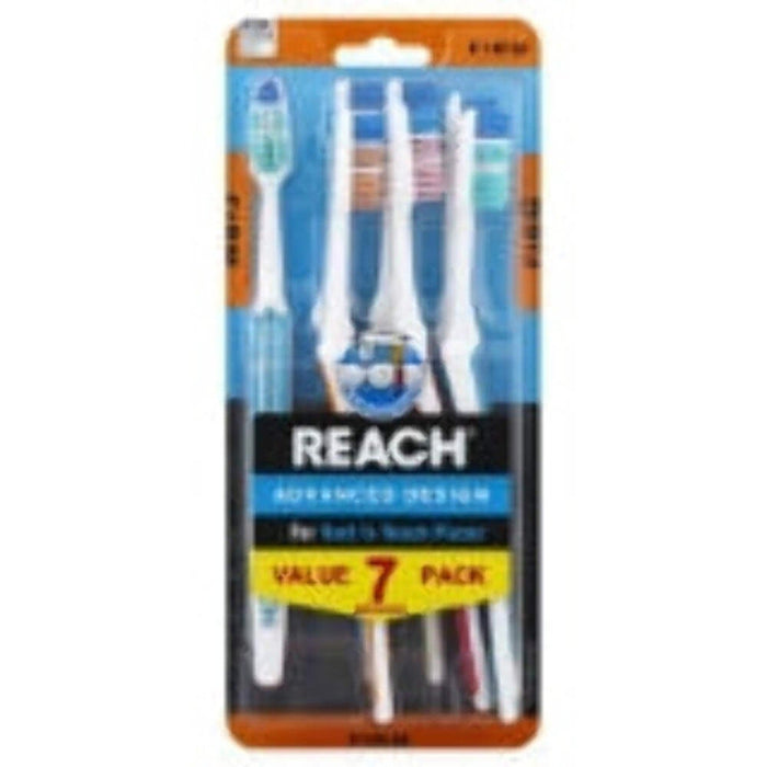 Reach Advanced Design Toothbrush, Angled Neck, Multi-Level Bristles by Price Is Right Miami