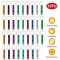 35-Pieces: Emergency Whistle Extra Loud with Key Chain Ring by DailySale