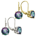 3.50 CTTW Genuine Rainbow Topaz Leverback Earrings by DailySale