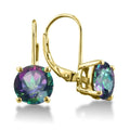 3.50 CTTW Genuine Rainbow Topaz Leverback Earrings by DailySale