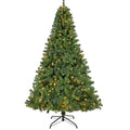 350 LED Solid Color Printed Green Hinged Fraser Fir Artificial Christmas Tree by DailySale