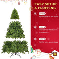 350 LED Solid Color Printed Green Hinged Fraser Fir Artificial Christmas Tree by DailySale