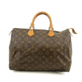 Louis Vuitton Monogram Canvas Brown Speedy 35 Handbag #3500 by Bolt Boutique