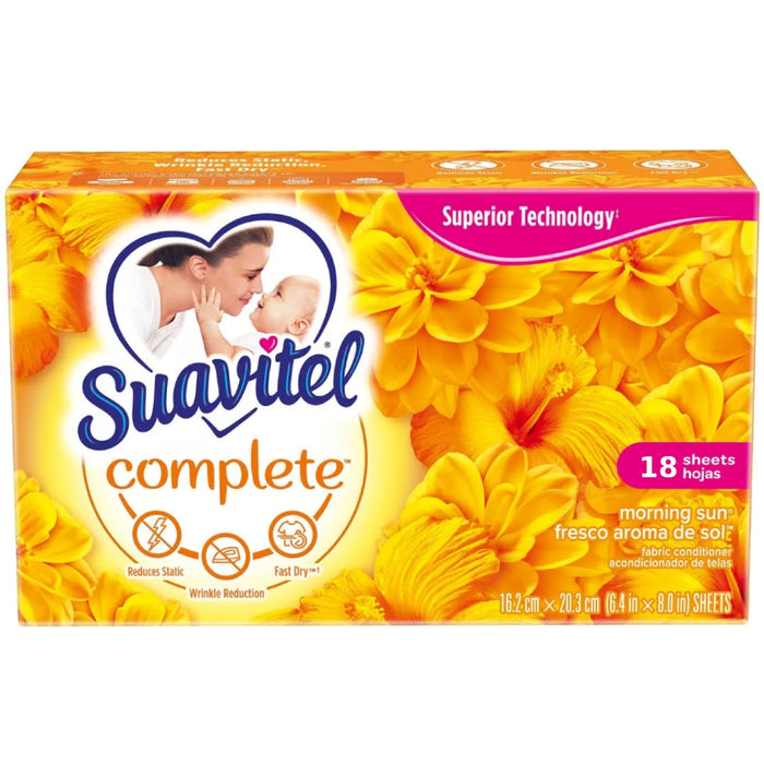 Suavitel Complete Fabric Conditioner Morning Sun 18 Sheets by Pasteur Pharmacy