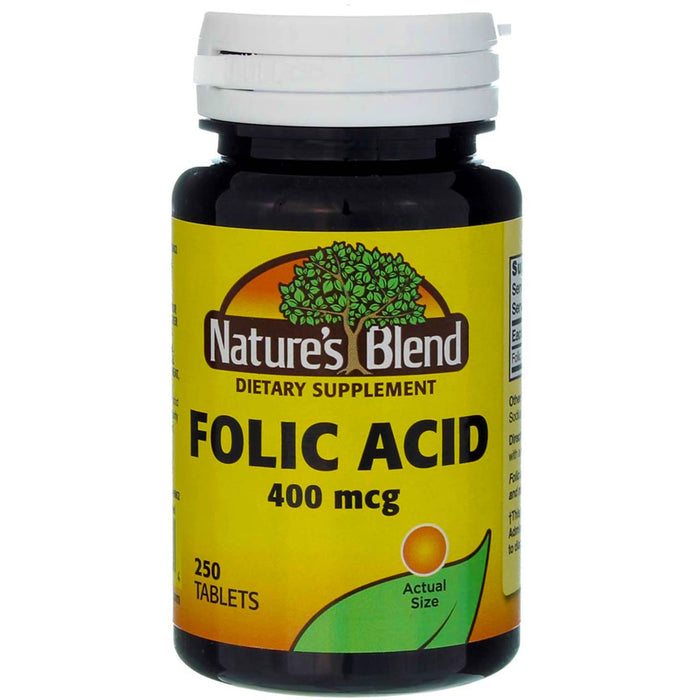 Nature's Blend Folic Acid 400 Mcg Tablets 250Ct by Pasteur Pharmacy