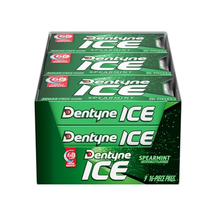Dentyne Sugar Free Gum, Ice, Spearmint by Pasteur Pharmacy