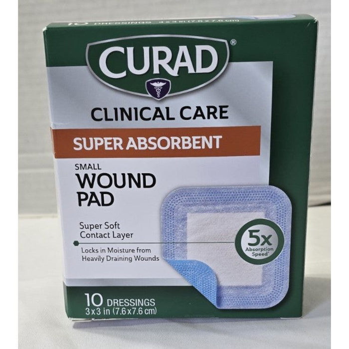 Curad Super Absorbent Wound Pad Small 3 X 3 by Pasteur Pharmacy