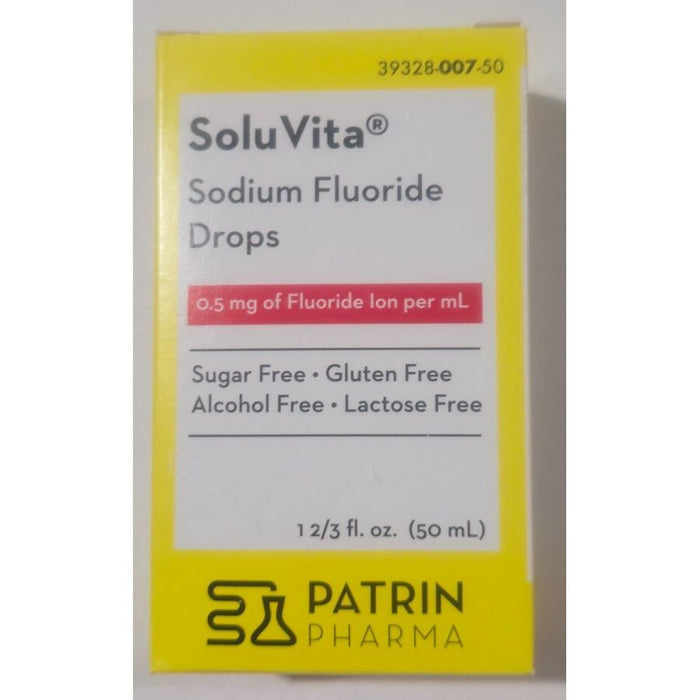 Sodium Fluoride 0.5 Mg Drops Sugar Gluten Alcohol Lactose Free 1-2/3 Oz by Pasteur Pharmacy