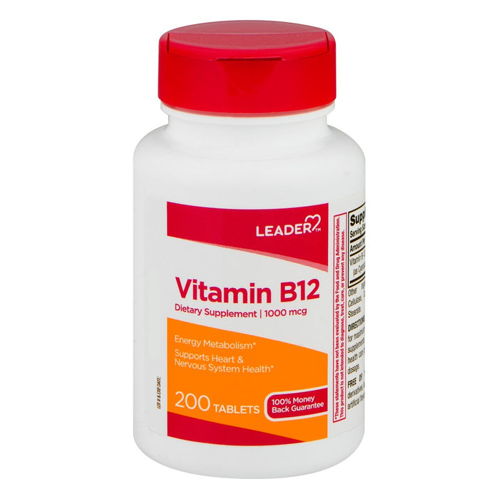 Leader (Tm) Vitamin B 12 1000 Mcg Tablet 200Ea by Pasteur Pharmacy