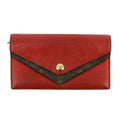 Louis Vuitton Portefeuille Double V Red Leather Long Wallet #3514 by Bolt Boutique