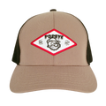 Popeye The Sailor Trucker Hat - Tan and Black by Tee Luv