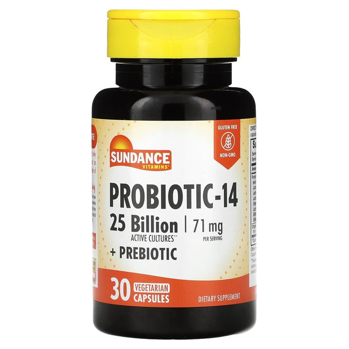 Sundance Vitamins Probiotic-14 Vegetarian, 30 Caps by Pasteur Pharmacy