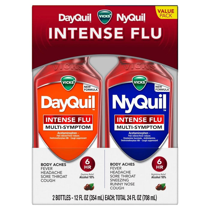 Vicks Intense Flu Multi-Symptom DayQuil And NyQuil by Pasteur Pharmacy