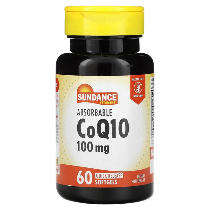 Sundance Vitamins® CoQ10 100 mg Plus – Cardiovascular & Energy Support (60 Softgels) by Pasteur Pharmacy