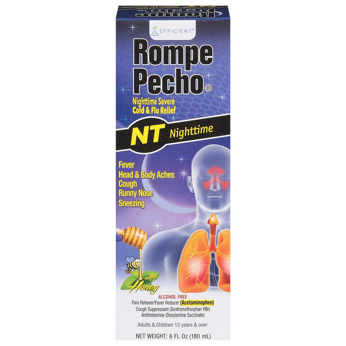 Rompe Pecho Nighttime Cold & Flu Relief - Honey by Pasteur Pharmacy