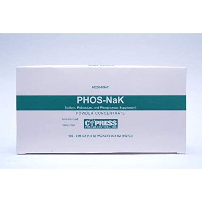 Cypress Pharmaceutical Phos-NaK – Fruit Flavored Powder Packets (100ct) by Pasteur Pharmacy